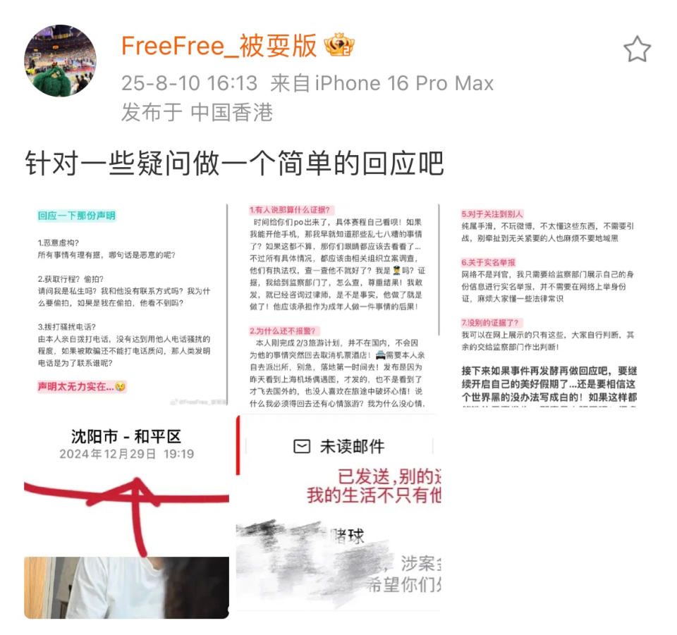举报材料, 她不害怕走 举报材料, 她不害怕走
